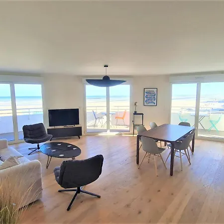 L'opaline - Vue Plage-mer-digue-wifi-netflix-parking Abrite Apartment